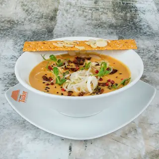 Supă cremă de praz cu bacon