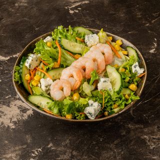 Салат з креветкою та сиром дорблю (220г)
