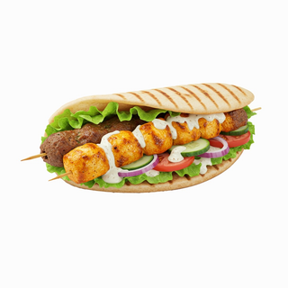 Box Sandwich chich mixte (1 Chich viande + 1 chich taouk)