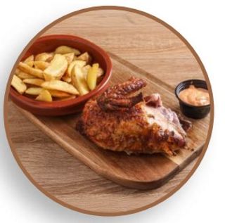 1/4 Pollo A La Brasa Con Patatas