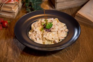 Papardelle petto pollo gorgonzola