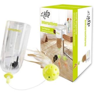 ALL4PAWS Interactive Hranilica za poslastice s perom i lopticom, 14,4cm (KOD AFP3215)