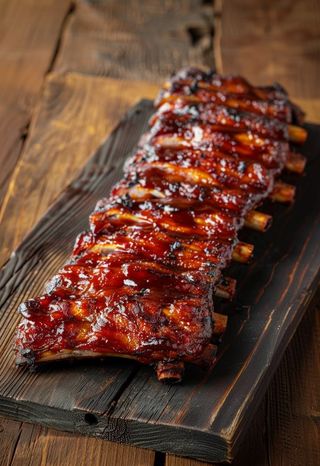Grilled goat ribs