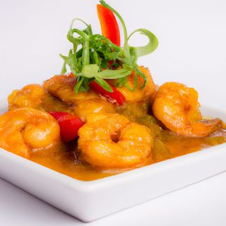 Gambas Con Salsa Curry