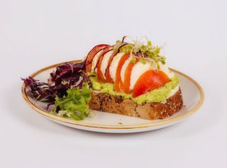 Caprese avo toast