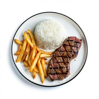 Plato patatas y arroz