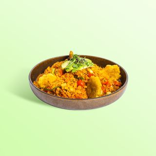 Arroz Salteado Con Verduras Y Aguacate