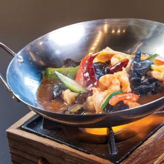 201 PICCOLA PADELLA FAI DA TE CON GAMBERI E VERDURE