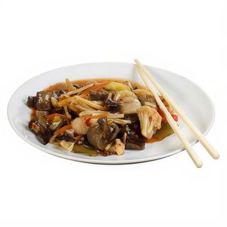 Bambú Frito Con Salsa De Soja