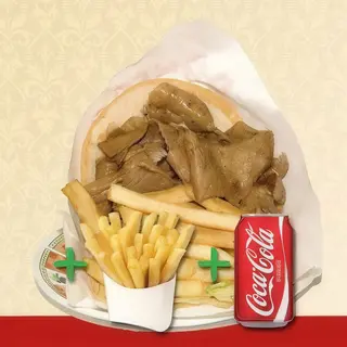 Menú Pita Doner Kebab Solo Carne