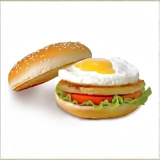 Гамбургер с яйцом