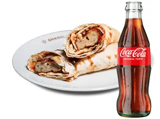 КУРЯЧИЙ ЛЮЛЯ-КЕБАБ В ЛАВАШІ 270г + COCA-COLA 250мл