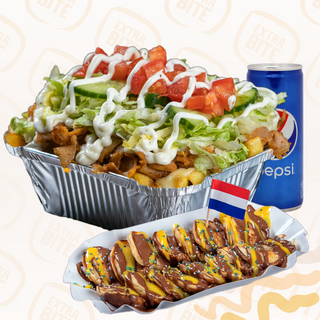 Kapsalon Shaorma 500g+ Mini Clatite + Bautura la Alegere