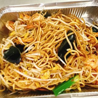 Spaghetti di riso frutti di mare（海鲜炒粉干）