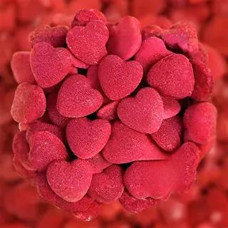 Vidal - Corações Rosa Recheados ácidos 50G