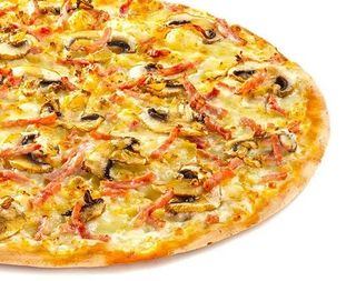 Ветчина и грибы на тонком тесте 30 см 