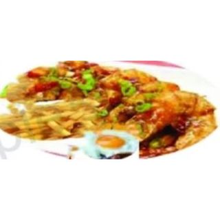 Combinado Gambón Con Patatas Y Huevo