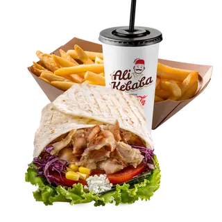CHICKEN KEBAB MENU TORTILJA - VELIKA