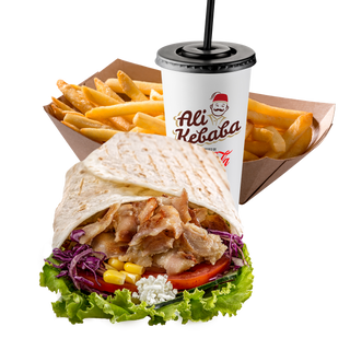 CHICKEN KEBAB MENU TORTILJA - VELIKA