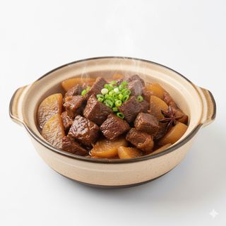 Manzo brasato con rapa bianca 萝卜牛腩