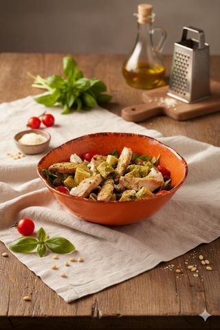 ENSALADA DE RIGATONI CON POLLO