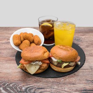 2 Burguers + Mele De Crocke-Tas (9 Uds.)