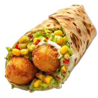 Wrap Vegetarian Delight & Fries