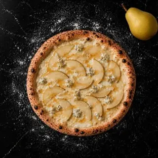Pizza de Pera, Gorgonzola y Miel