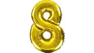 Цифра "8" Фольгированный шар
