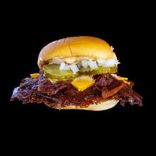 Smash bomb burger e fries