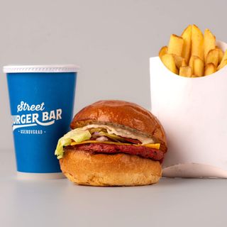 Vegetarian burger меню