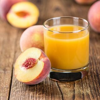 Zumo de melocoton vidrio 250ml