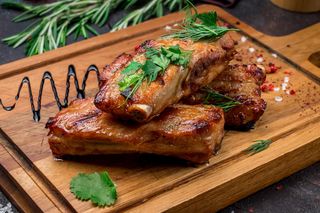 Costillas De Cerdo A La Barbacoa (Ración)