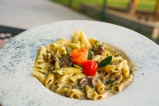 Istarski fuži s biftekom, gljivama, tartufatom