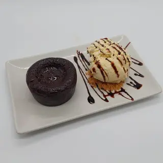 Coulant De Xocolata Negra Amb Gelat De Vainilla