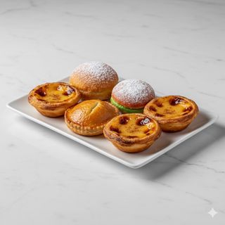 Surtido de 6 pasteles portugueses