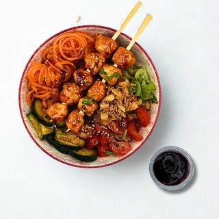 Chicken Teriyaki Poke Caliente