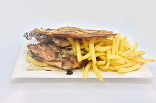 1/4 Poulet sauté + Frites