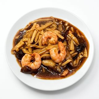 Langostinos Con Bambú Y Setas China