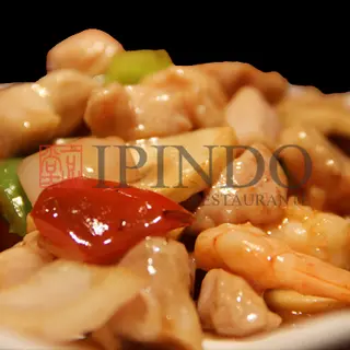 Gambas con pollo