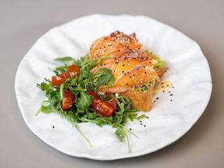 Benedykt z łososiem