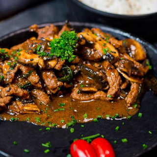   Plat Boeuf  aux gingembre 