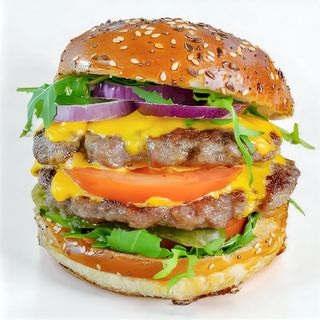 Double cheeseburger