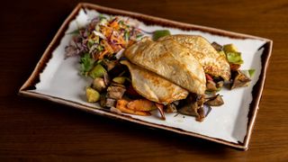 Piletina sa grilovanim povrćem