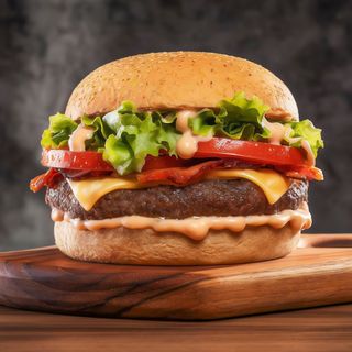 Hamburguesa con vegetal