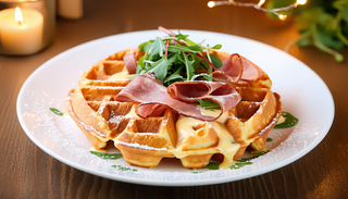 Gaufre Jambon Fumé
