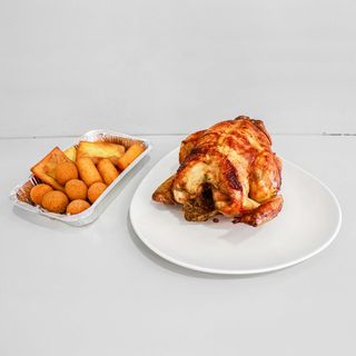 1 pollo allo spiedo e misto fritto