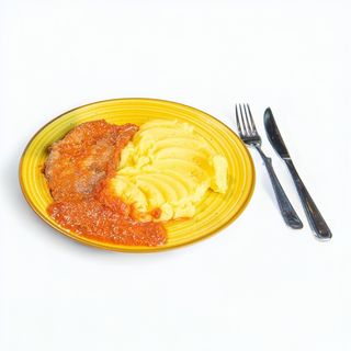 Friptura frageda de porc cu piure