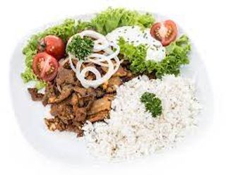 Piatto riso kebab