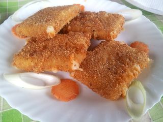 Pohovani kačkavalj porcija